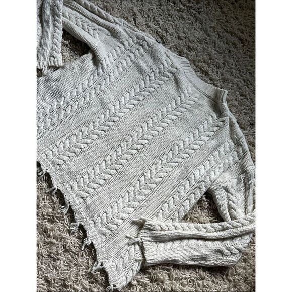 Sunset & Spring Butterfly Cable-Knit Sweater Women’s Large - Picture 10 of 10